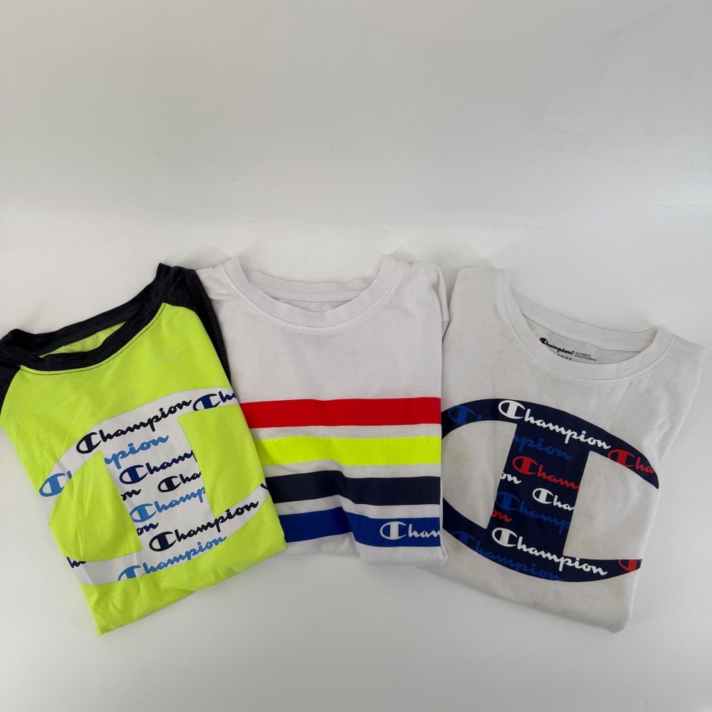 Champion Kids Tshirts Bundle Lot of 3 Graphic Logo Size 10 12